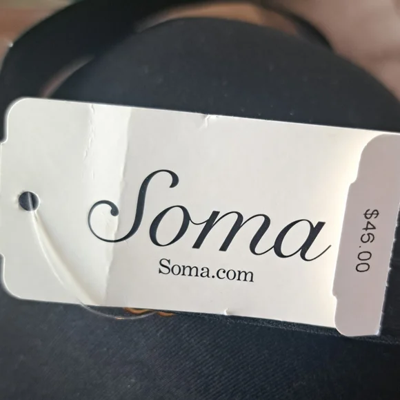 Soma Black and Tan Women's Intimates Set